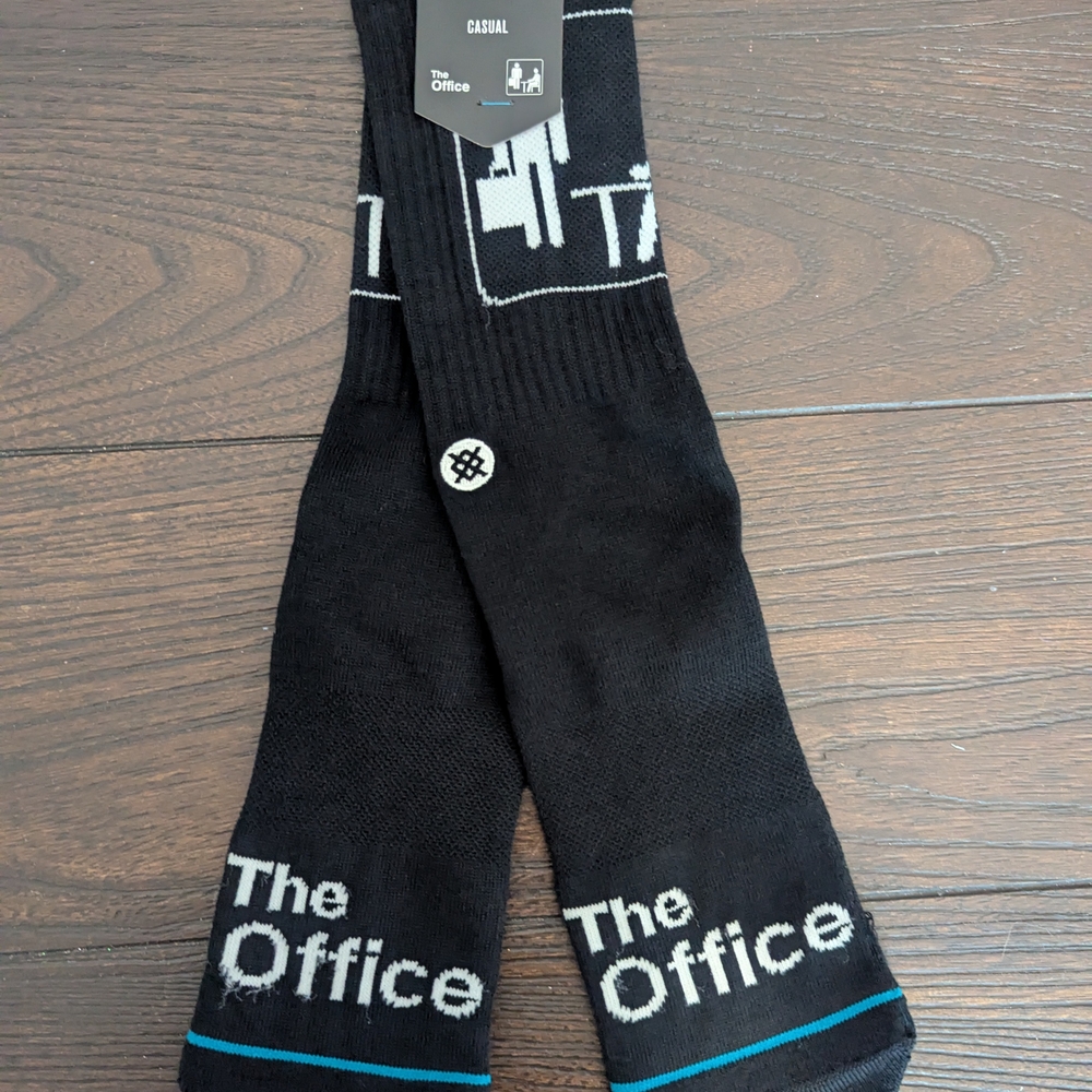 Black 'The Office' Casual Socks